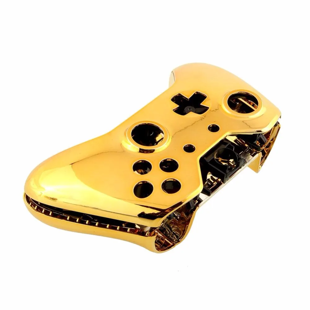 Gasky New Wireless Controller Shell Button Chrome Gold For Xbox One Game Console Gamepad Joystick Professional