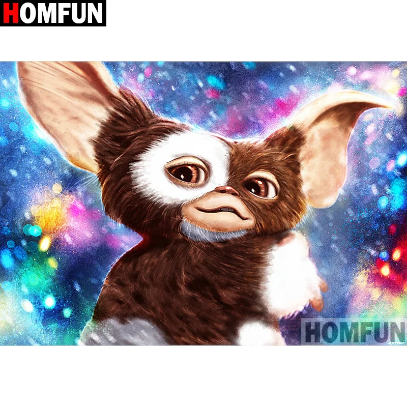 HOMFUN Full Square/Round Drill 5D DIY Diamond Painting "cartoon animals" Embroidery Cross Stitch 3D Home Decor Gift A13381