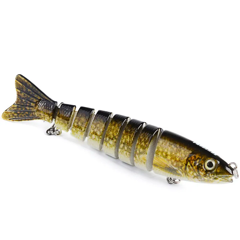 Super Deal Multi Segments Jointed Fishing Lure Bait Lifelike Swimbait Artificial Hard Bait for Sea Fishing Accessories 12cm 19g (15)