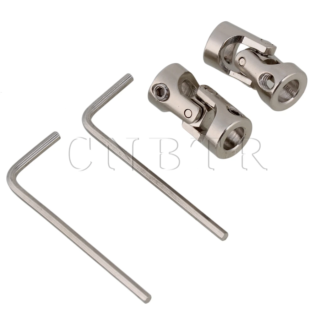 

CNBTR 2pcs Universal Joint Coupling Brushless Motor RC Boat Shaft Coupling 6 x 6mm