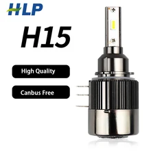 2pcs H15 LED Headlight bulbs Hi-beam 60W 7200LM 6000K CSP headlamp CANBUS Error free for Mazda 6 CX5 Golf 7 Audi BMW Mercedes