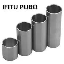 Toolso 2pcs Set Steel Guitar Slide Acoustic Electric Slider Guitar dia 21mm length 51mm 60mm