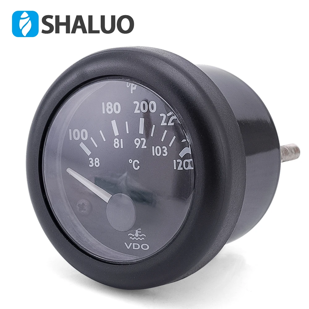 12V VDO Датчик температуры воды 38 ~ 120C/100 250F / 24V опционально|vdo temperature gauge|vdo gaugegauge |