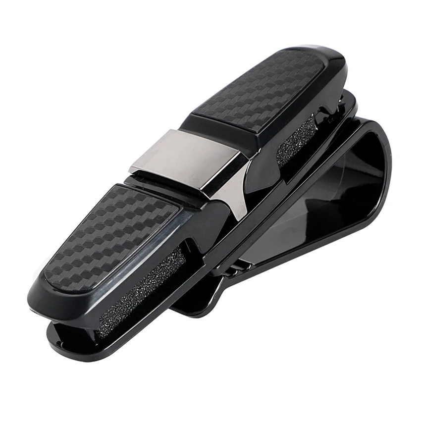 

Car Sun Visor Sunglasses Storage Holder Ticket Card Clamp Fastener Clip Portable ABS Eyeglass Clip Universal Car Glasses Cases