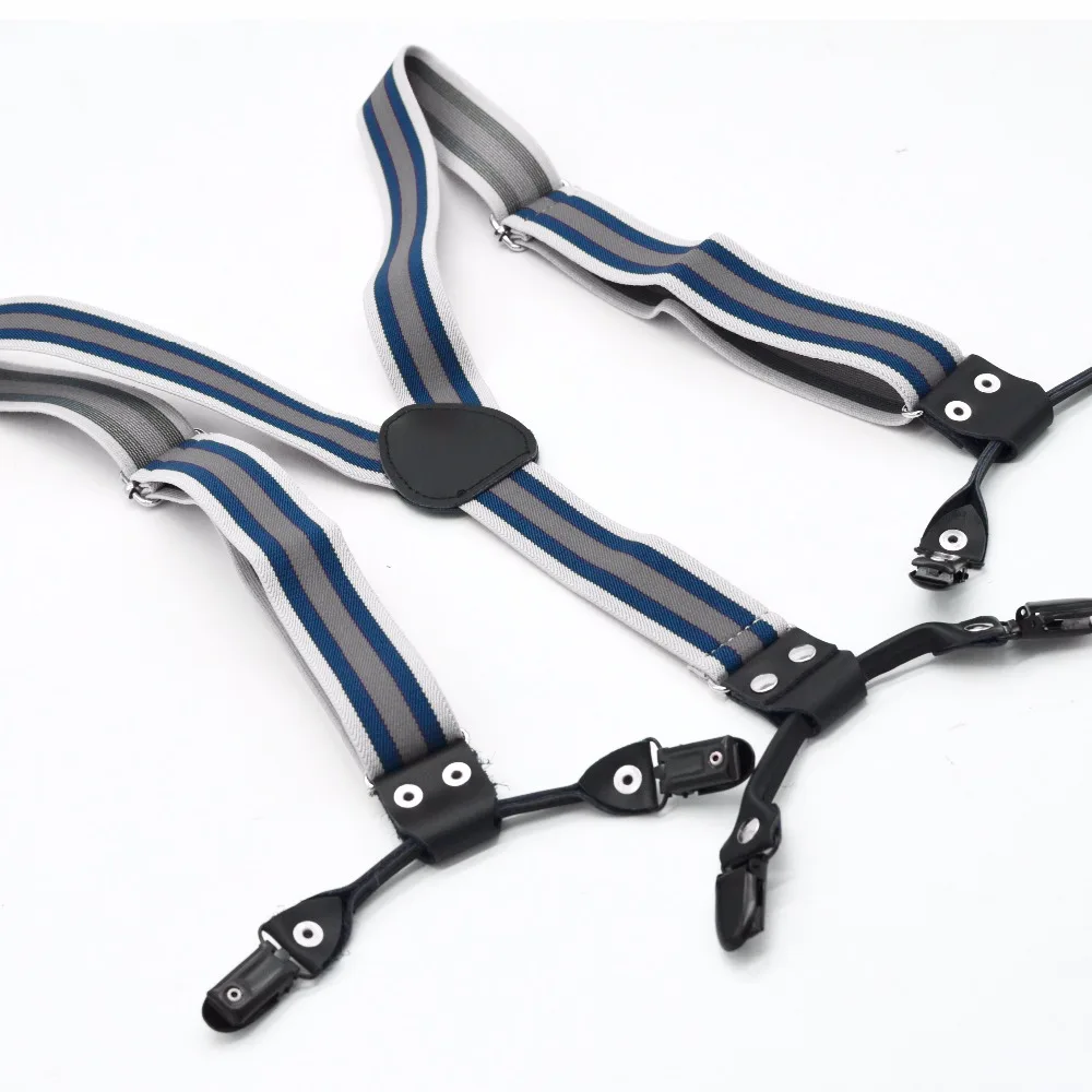 Gray-stripe-customized-black-6metal-clips-smalldsdsd