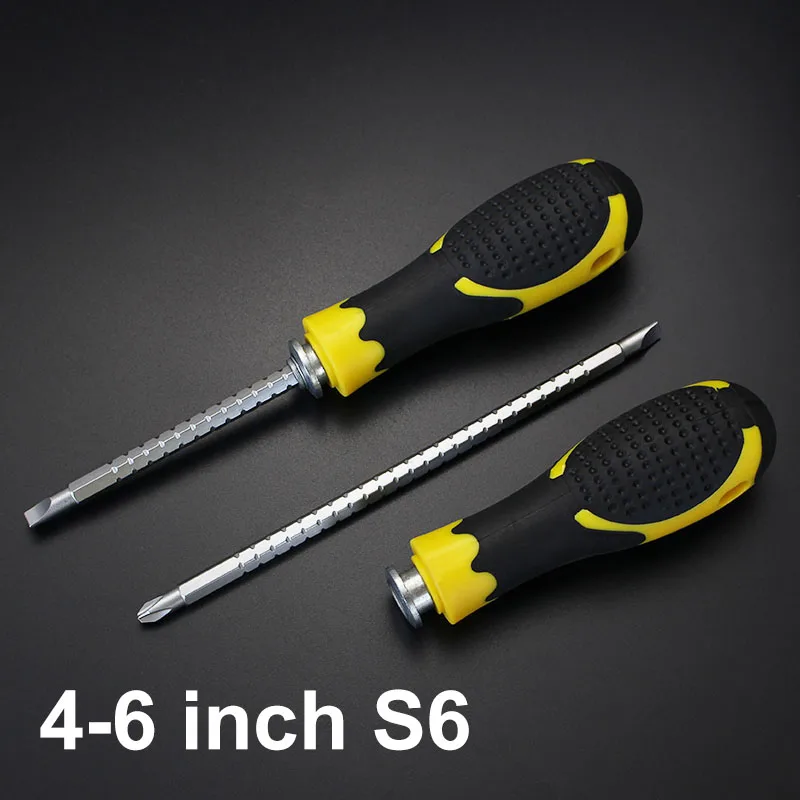 1piece adjustable ratchet screwdriver Phillips Flat Double head repair