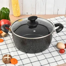 20 см маленький суповый горшок антипригарная мультяшная чашка утолщенные уши кастрюля для индукционной плиты общего назначения