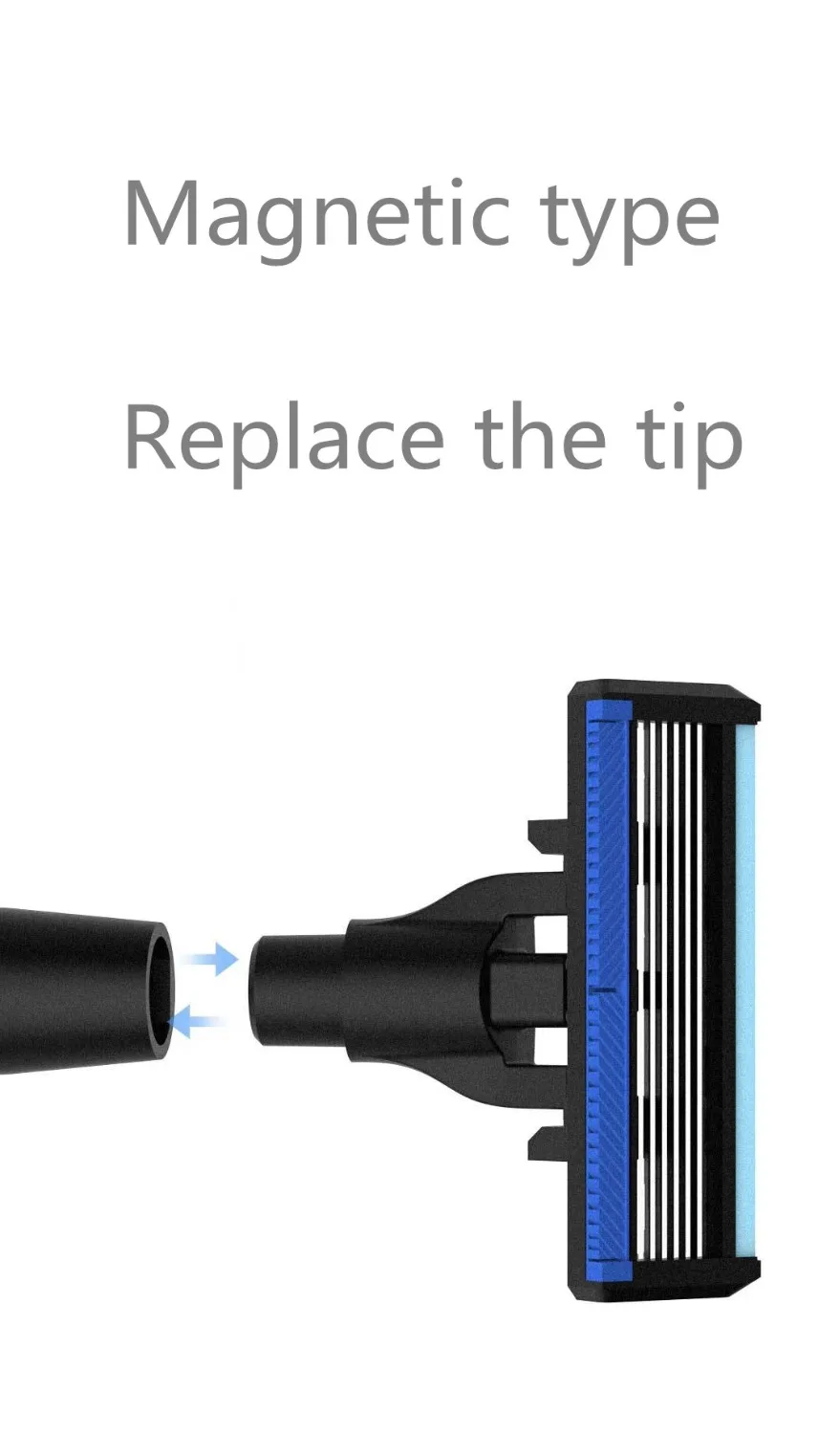 Original xiaomi mijia Men Women Shaver Razor lemon flavor  8 in 1 Sets Magbetic replace the clip For xiaomi smart home