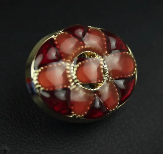 

Wholesale 10pieces New High grade metal Drip oil Red Overcoat coat Buttons jacket shirt Sweater button 18mm 1.8cm Free shipping