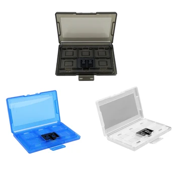 

12 Slots Plastic Game Card Storage Hard Box Game Cards Organizer Case Holder for Nintendo Switch Accessory 11.5cmx7cm