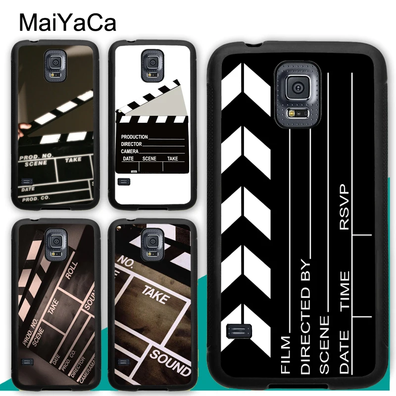 

MaiYaCa Film Movie Clapperboard Clapper Board Soft Phone Case For Samsung S5 S6 S7 edge S8 S9 S10 Plus Lite Note 9 8 Cover Coque