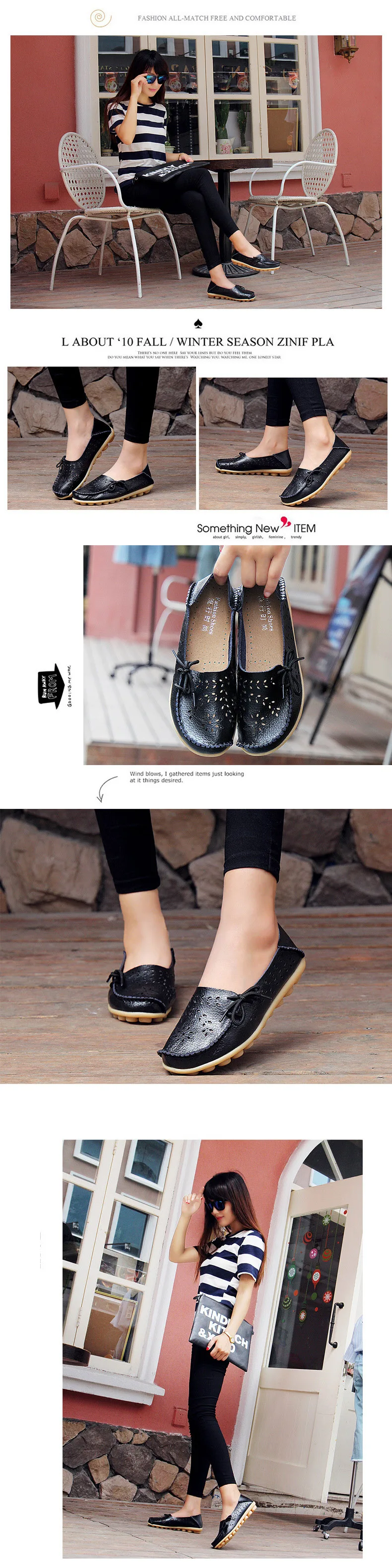 Модная женская обувь; коллекция года; летние женские Кожаные слипоны на плоской подошве; однотонная женская дышащая повседневная обувь; Zapatos De Mujer; 219