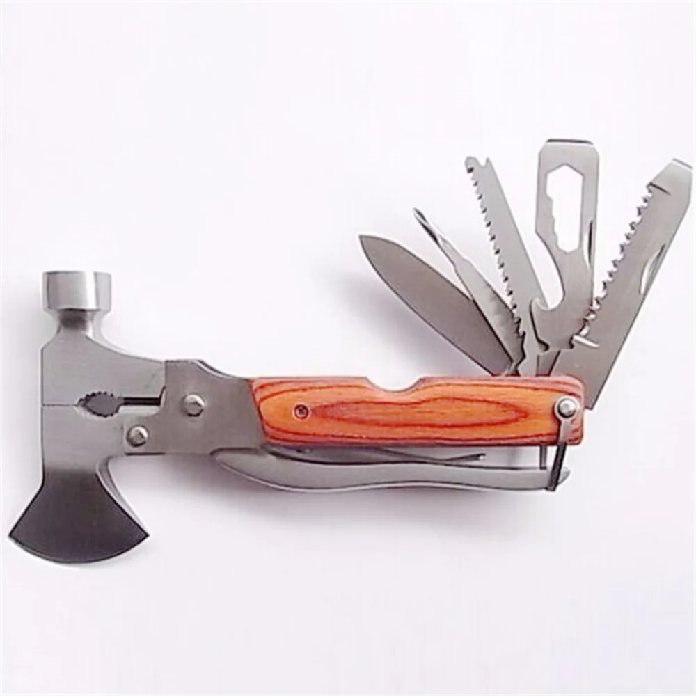 Multi Tool Hammer Axe Knife Opener Screwdriver Plier for Outdoor