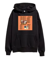 Kanye West Жизнь Пабло толстовка хип хоп Рэп ye merch новый черный