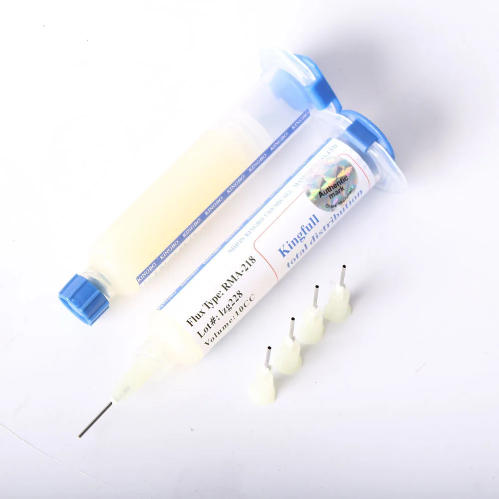 

RMA-218 10CC Solder Paste Flux For Soldering Assist Welding Reapir Rework 2pcs/lot + 5pcs Needles