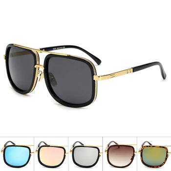 

Big Frame Sunglasses Men Square Fashion Glasses for Women High Quality Retro Sun Glasses Vintage Gafas Oculos