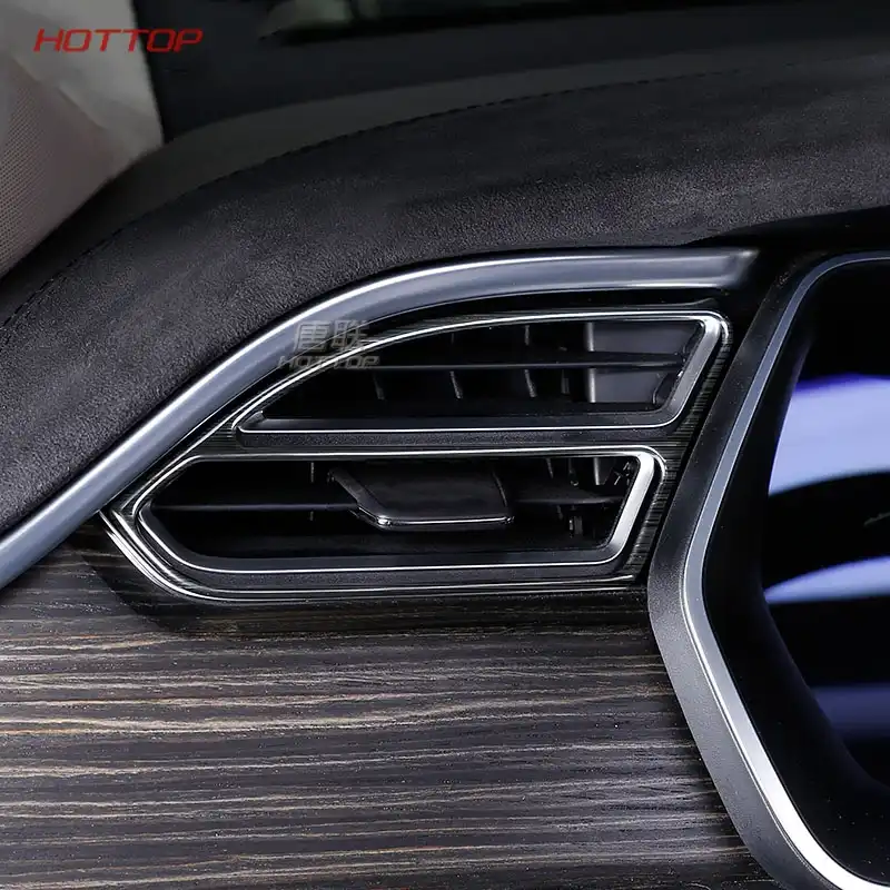 Stainless Steel Dashboard Air Vent Outlet Cover For Tesla
