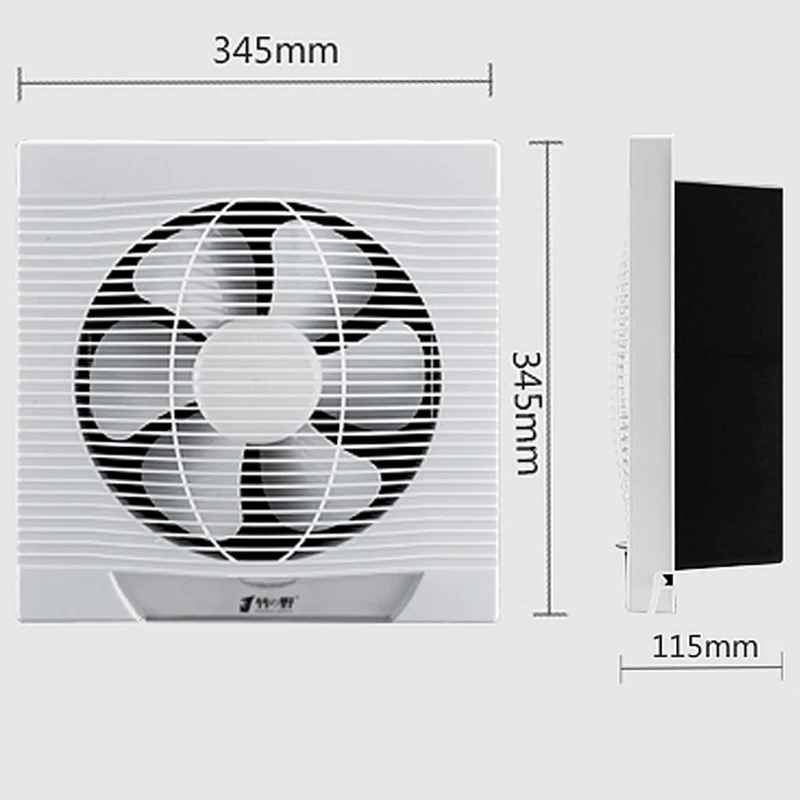 Вентилятор 10 дюймов кухонный оконный режим лэмпчерный вентилятор бытовой Туалет Бесшумная настенная вытяжка вентилятор