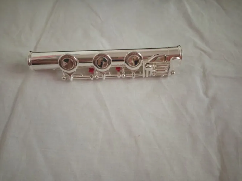 Original nueva flauta YFL-471H instrumento de música 17 agujeros E llave abrir música C flauta primaria chapada en oro con rendimiento de boquilla