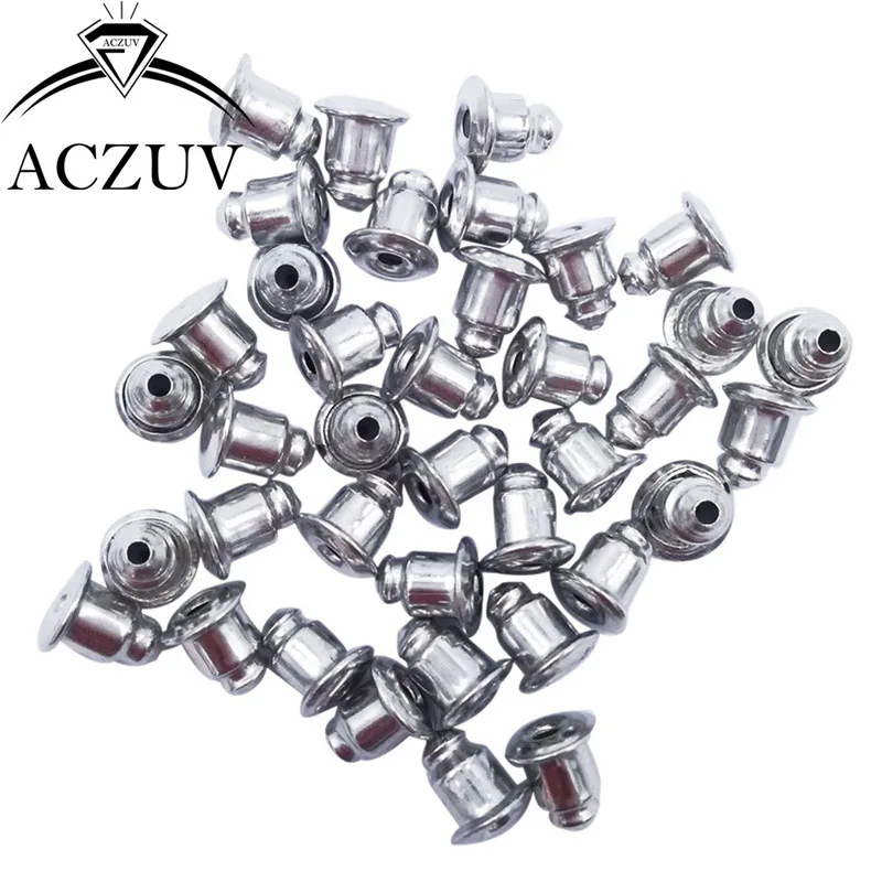 

1000pcs Rhodium Plated 5x6mm Metal Bullet Shaped Earring Backs Earring Stoppers Jewelry Findings Accessories CES003