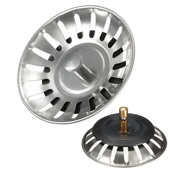 

7.5cm Kitchen Stainless Steel Sink Strainer Plug Drain Stopper Filter Basket Tool Kitchen Sink Filter Floor Cover Basin