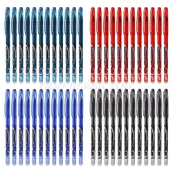 12 шт 0,5 мм стираемая гелевая ручка цвета — красный, синий, черный стержень сменный гелевый чернила ручки набор школа офиса канцелярские