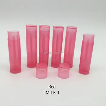 

52pcs for free Ship Hotsale Empty Plastic Lip Balm Container Bottle Lip Balm Tube, 7 colors to choose