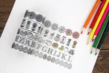Получить скидку 5x Китай японская декоративная лента оптом, Декоративные DIY рисовая бумага ленты красочный скотчем для канцелярских принадлежностей