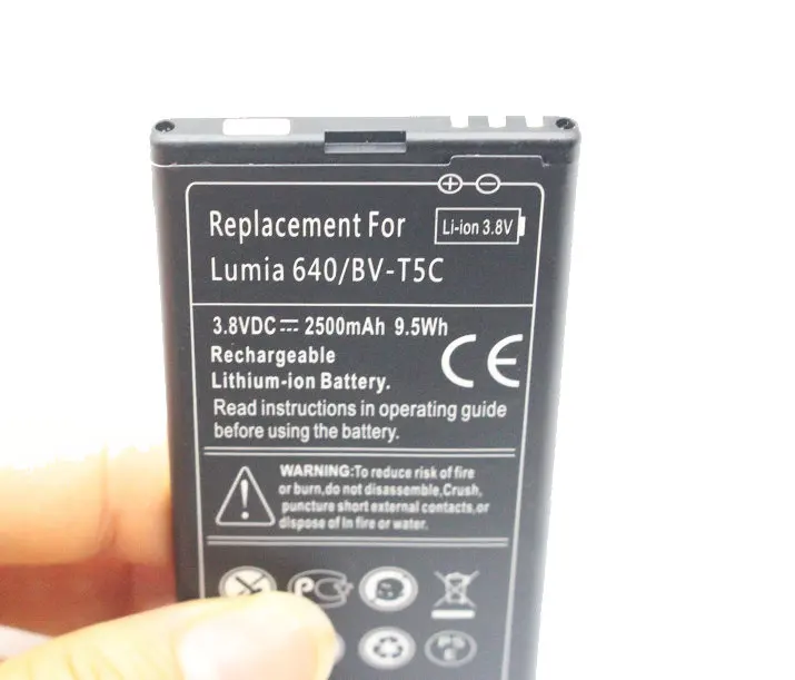 ITopZea 1x2500 mAh/9.5Wh BV-T5C/BVT5C/BV T5C Сменный аккумулятор для Nokia microsoft Lumia 640 RM-1073