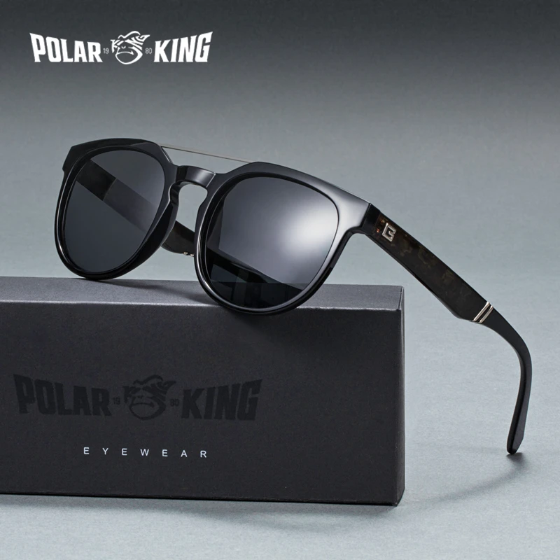 

POLARKING Brand Fashion Polarized Men Double Bridge Sunglasses Oculos de sol Men's Driving Sun Glasses Shades Eyewear For Travel