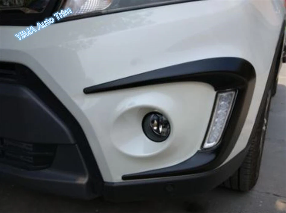 preço Acessórios Para Suzuki Vitara Escudo 2015 2016 2017 2018 Plastic Frente Fog Lâmpada Luz Pálpebra Sobrancelha Protector Scuff Capa Guarnição