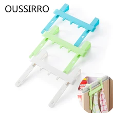 Регулируемый Органайзер подвесной шкаф дверь над шкафом задняя дверь задний крюк ABS стоял мусорные мешки держатель для хранения стойки