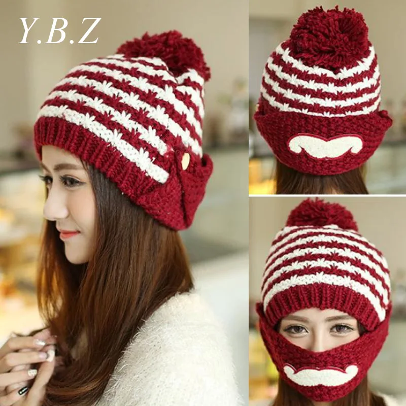 

Long Keeper Fashion Woman's Warm Woolen Winter Hats Knitted Fur Cap For Woman Sooner State Skullies & Beanies 10 Color Gorros