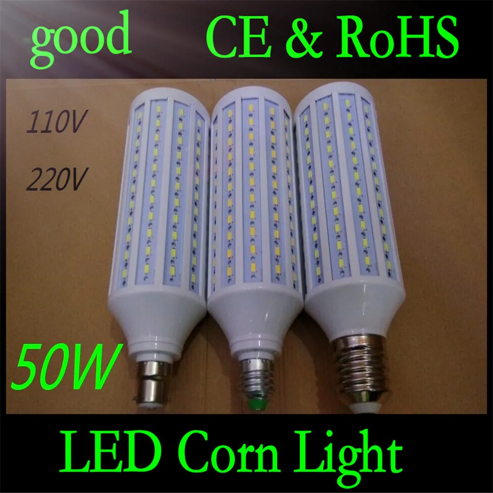 

5pcs E40 E27 B22 50W 5730 SMD 165 LED Chip Corn Light AC110V/220V Warm/White Bulb Maize Lamp Home Indoor Outdoor street lighting