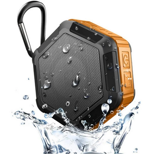 

NDJU Bluetooth Wireless Outdoor Sports Waterproof Support TF card FM with MIC for iphone xiaomi phone player( yellow)