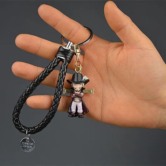 

IVYYE 1PCS One Piece Mihawk Anime Action Figure Key Chain PVC Figures Keyring Toys Keychain Keyholder Unisex Birthday Gifts NEW