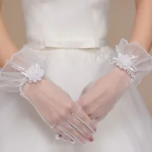 Off White Sheer Тюль наручные Длина Прихватки для мангала lc73123