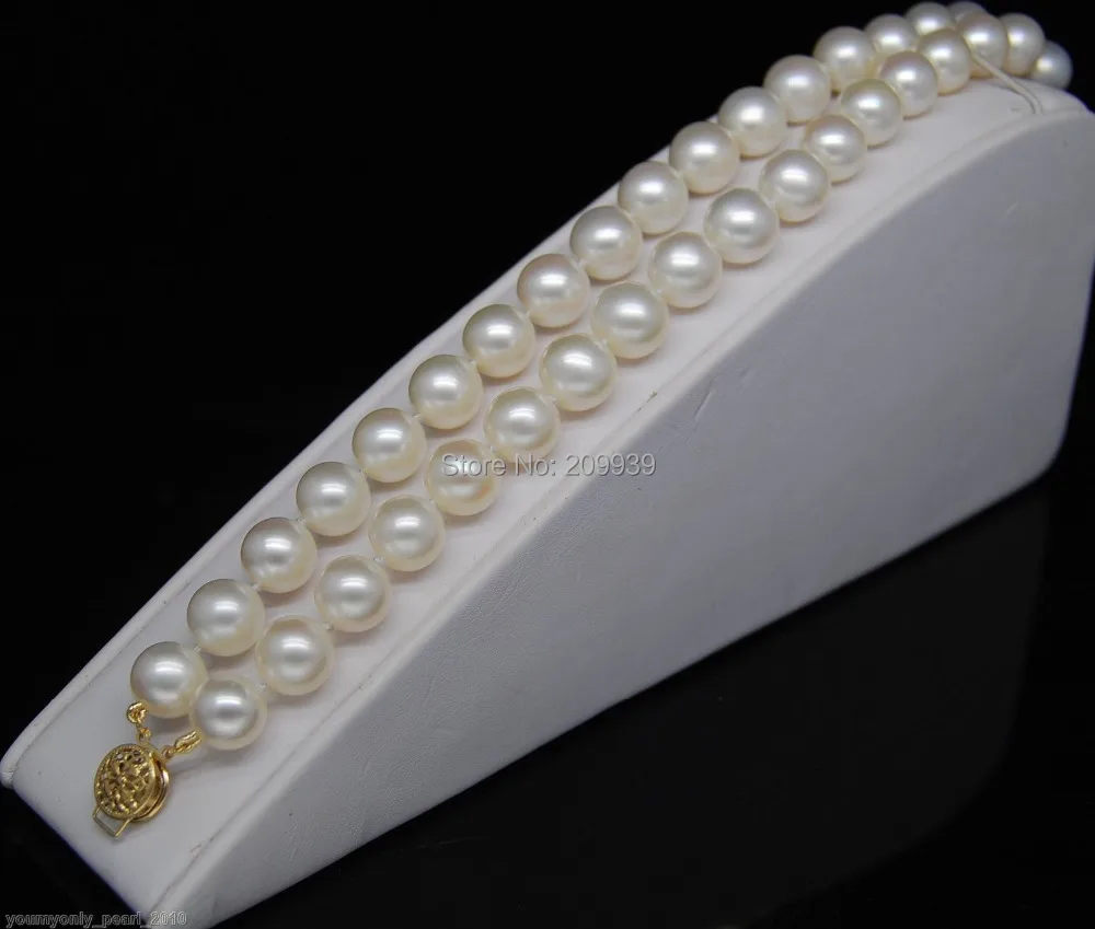 

huij 001082 Breathtaking 8-9mm AAA+ white pearl bracelets