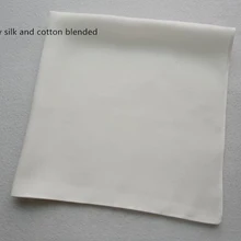 6 шт. белый цвет 80 S шелк тутового и чистого хлопка смешанный используется в качестве карманного полотенца \ вышивка \ DIY Ручная роспись носовой платок