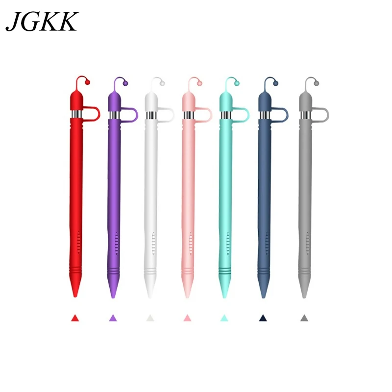 

Colorful Soft Silicone Pencil Case For Apple Pencil 1G Cases Compatible For Appl Tablet Touch Pen Stylus Protective Sleeve Cover