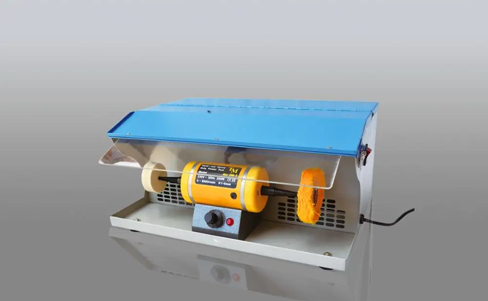  Machine de polissage de bijoux 220 V avec des outils de bijouterie de meuleuse de banc de collecteu