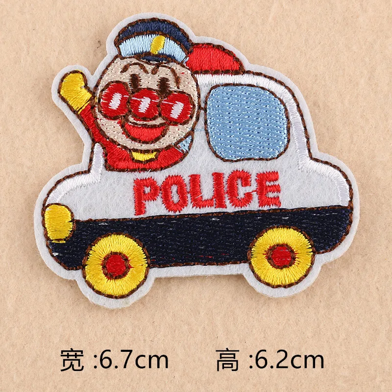 Мультяшные комиксные нашивки Anpanman патчи с вышивкой утюгом для одежды наклейки