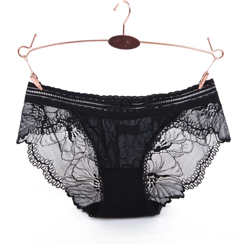 Ladies Seduction Low Waisted Lace Panties Letter Underwear Adhesive Bras Soft Underpants NewlyBlouW Womens Lingerie 