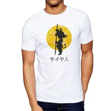 New Arrive Japan Anime Dragon Ball T-Shirt Super Saiyan Son Goku Tees Tops Men Clothes Plus size T-shirt