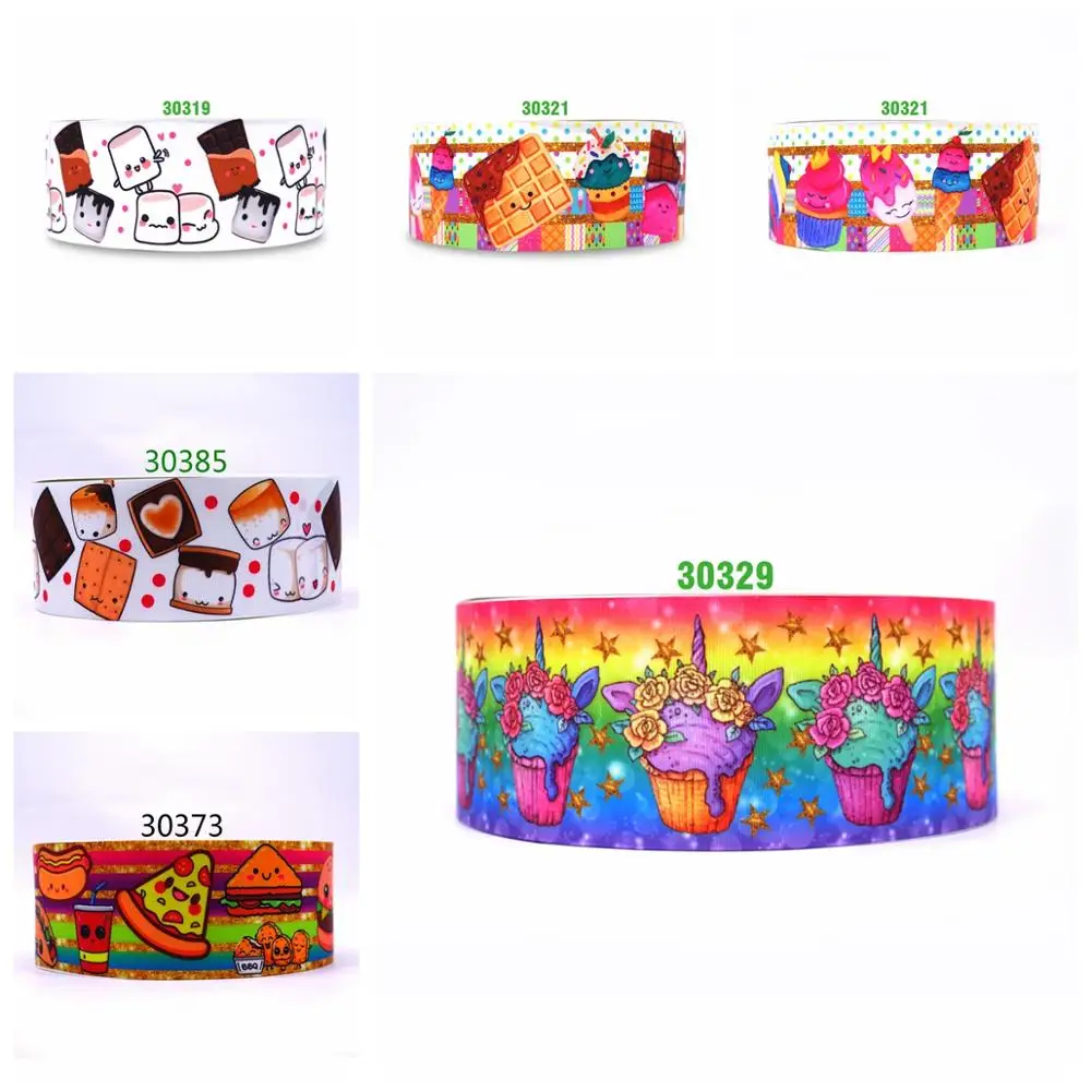 50 ярдов в размер мультфильм ленты напечатанные grosgrain ленты 30385