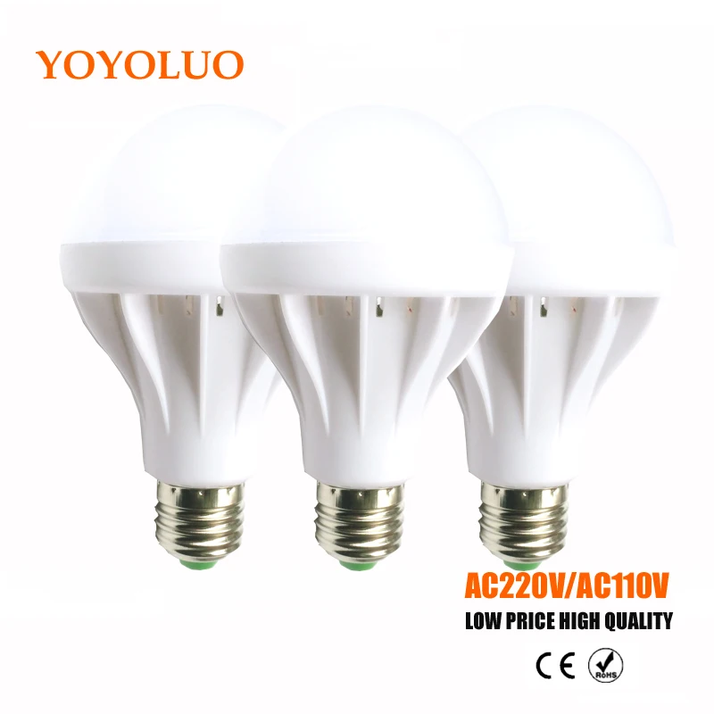 

wholesale E27 led bulb led Lamp B22 5730SMD 3W 5W 7W 9W 12W 15W ball Bulb 110V 220V 230V 240V For Home Led Spotlight Lamps