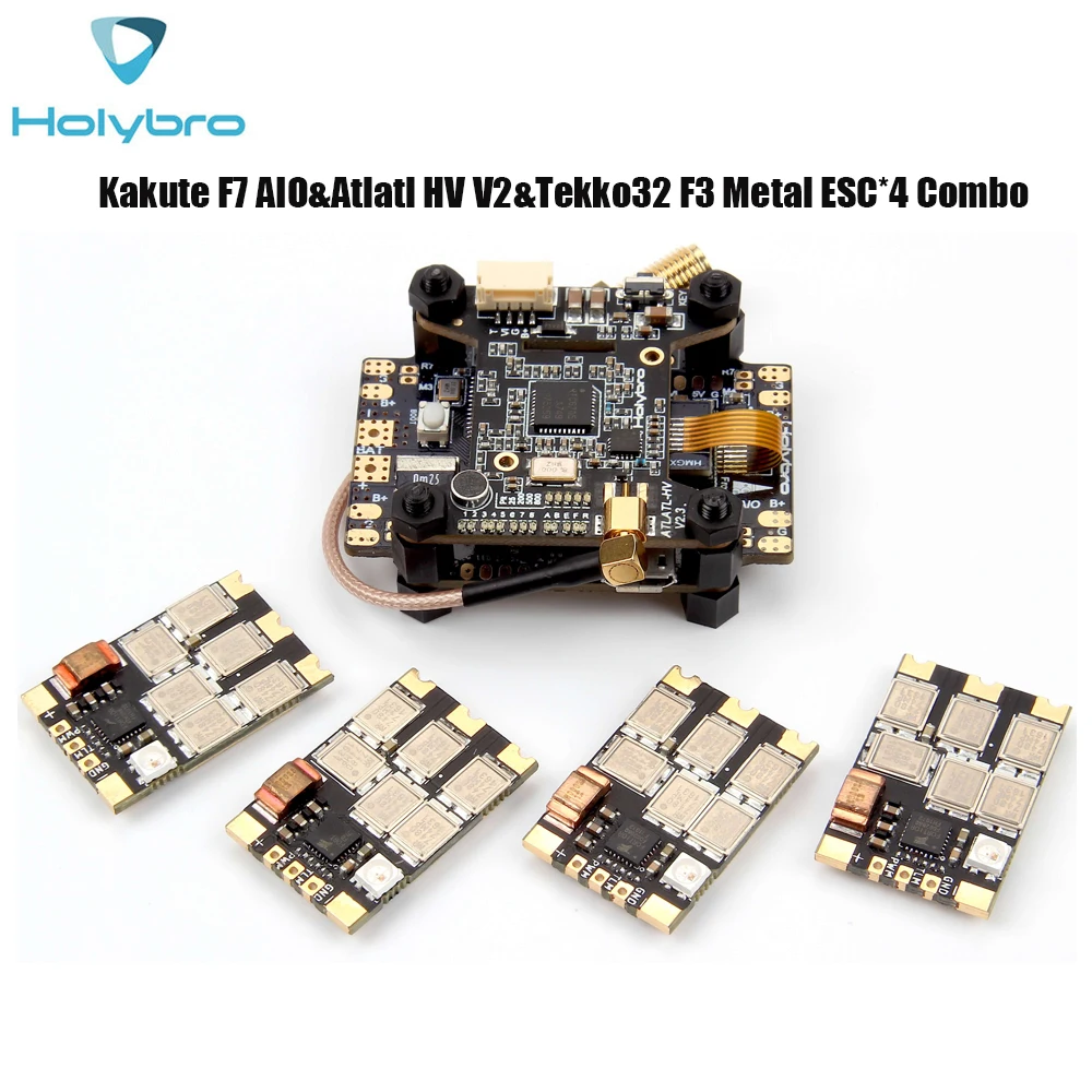 

Holybro Kakute F7 AIO Flight Controllers& Tekko32 F3 Mental ESC&Atlatl HV V2 for FPV Racing Drone RC Multiroto