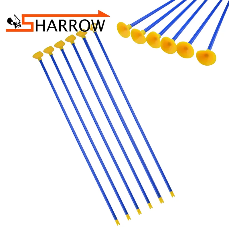 6 Pcs/12 Pcs/24 Pcs Archery Children Sucker Arrows Environmentally Friendly Plastic + Rubber No Lethality Safety Accessories