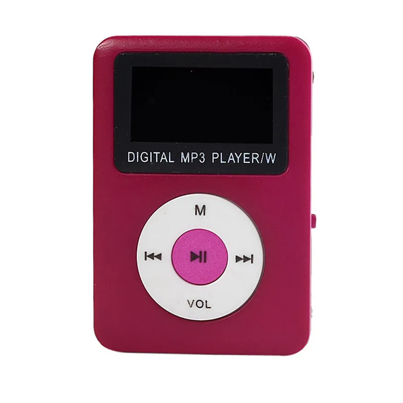 Цифровой MP3-плеер с ЖК-экраном, поддержка 32 Гб, музыкальный плеер, Micro SD TF карта Apr25, CARPRIE, профессиональный, Прямая поставка, высокое качество - Цвет: Красный