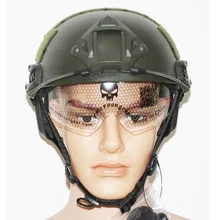 Военный армейский быстрый тип MICH Тактический шлем с защитными очками Регулируемый Подбородочный ремешок для страйкбола Пейнтбол шлем для бейсджампинга